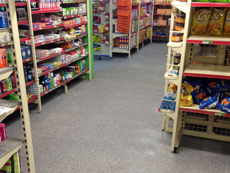 Supermarket epoxy flooring