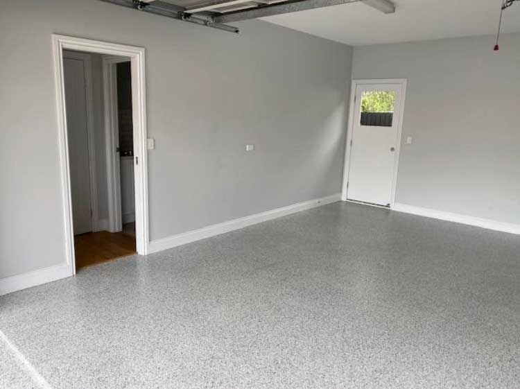 light grey garage floor