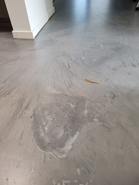 Metallic epoxy floors patch